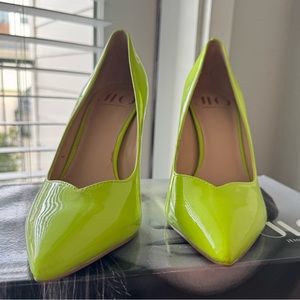 Jennifer Lopez Acid Lime High Heels Size 6.5 - worn once - like new condition